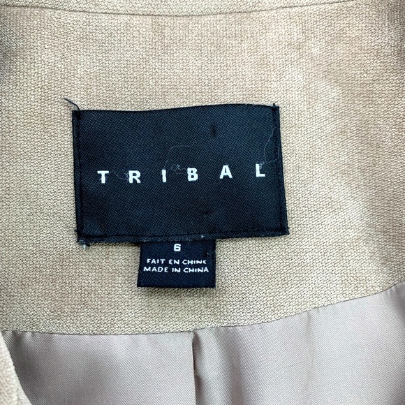 Tribal Women’s Beige coat, suede like- Size 6 - Picture 7 of 8